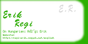 erik regi business card